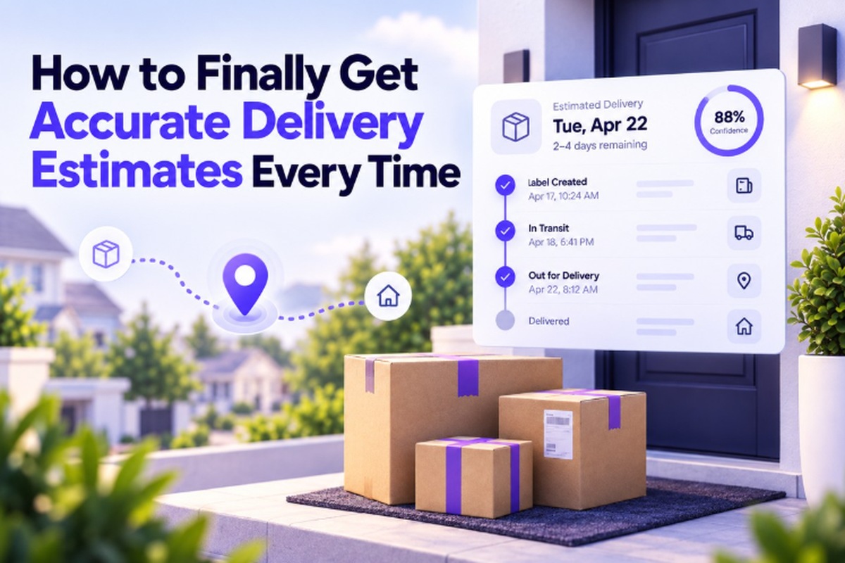 Delivery estimate showing an unexpected package arrival date